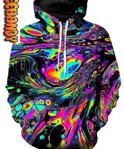 Rainbow Magma Unisex Rainbow Print All Over Print 3D Hoodie with Design