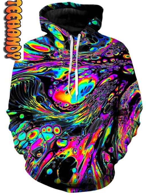 Rainbow Magma Unisex Rainbow Print All Over Print 3D Hoodie with Design