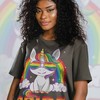 Rainbow Unicorn Pride Shirt - Movie Shirts for Women with PRIDE Month and QUEER AF