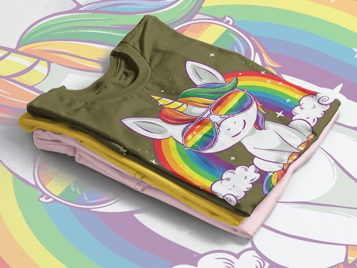 Rainbow Unicorn Pride Shirt - Movie Shirts for Women with PRIDE Month and QUEER AF - Image 4