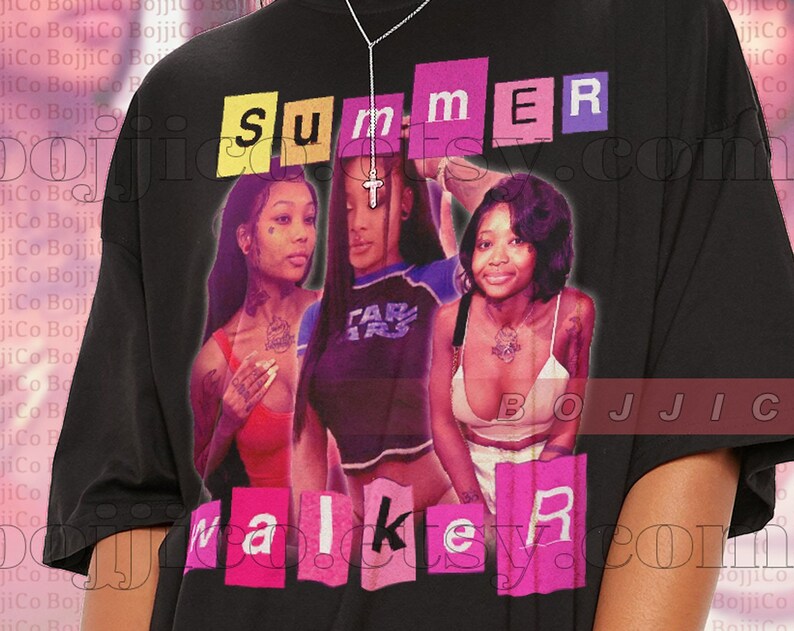 Ransom Summer Walker T-shirt, Vintage 90s Concert Rap Tribute Tee - Image 2