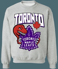 Raptors X Maple Leafs Mash-Up Unisex Sweatshirt Hoodie Shirt