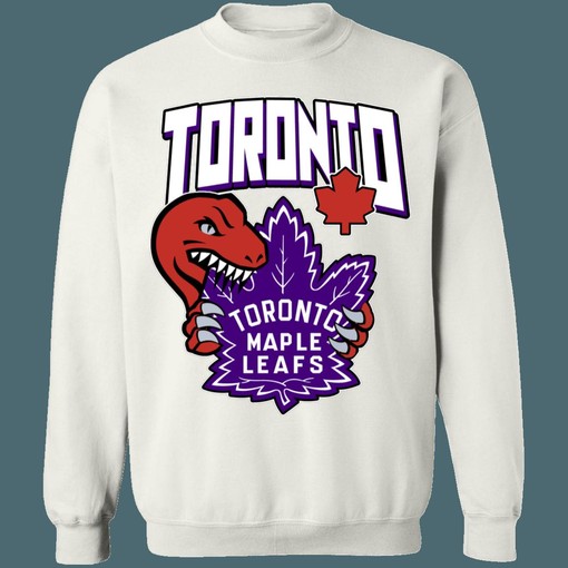 Raptors X Maple Leafs Mash-Up Unisex Sweatshirt Hoodie Shirt - Image 3