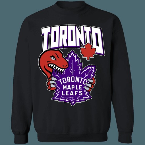 Raptors X Maple Leafs Mash-Up Unisex Sweatshirt Hoodie Shirt - Image 4