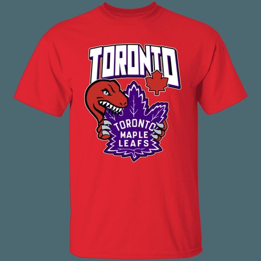 Raptors X Maple Leafs NBA NHL T-Shirt Sweatshirt Hoodie National Hockey League Shirt - Image 2