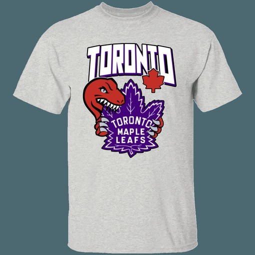 Raptors X Maple Leafs NBA NHL T-Shirt Sweatshirt Hoodie National Hockey League Shirt - Image 3