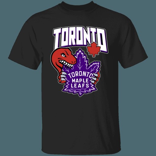 Raptors X Maple Leafs NBA NHL T-Shirt Sweatshirt Hoodie National Hockey League Shirt - Image 4