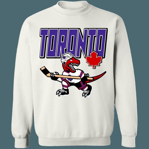 Raptors X Maple Leafs NHL NBA Mash-Up Unisex Sweatshirt Hoodie Shirt - Image 4