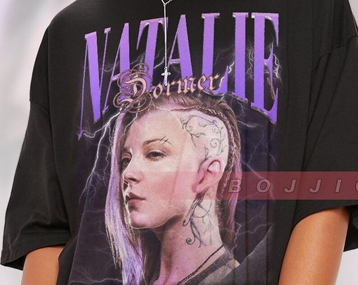 Rare Natalie Dormer Shirt, Cressida Vintage Tee, Dormer Fan Homage - Image 2