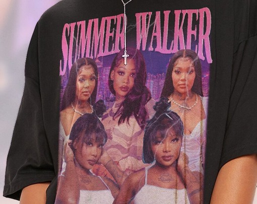 Rare Summer Walker Retro Shirt, Vintage 90s Hip Hop Rap Tee - Image 2
