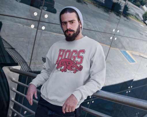Razorback Crewneck - Vintage Arkansas Sweatshirt, Razorback Sweater, NCAA Shirts for Men - Image 2