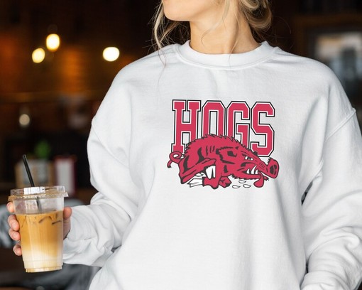 Razorback Crewneck - Vintage Arkansas Sweatshirt, Razorback Sweater, NCAA Shirts for Men - Image 3