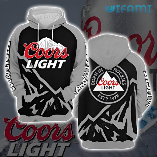 Red Coors Light Fishing All Over Print 3D Hoodie for Beer Lovers