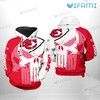 Red Egyptian Skull Kansas City Chiefs All-Over Print 3D Hoodie