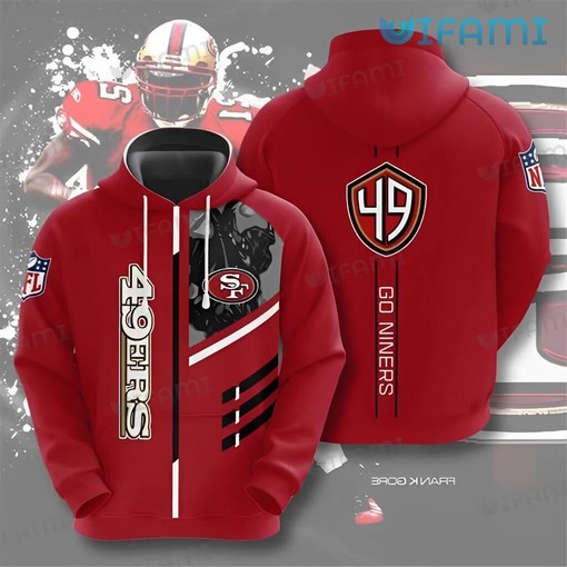 Red Hot All Over Print 3D Hoodie - Perfect for San Francisco 49ers Fans