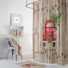 Red Truck Shower Curtain with Home Decor Bath Items for Classic Bathroom Decor