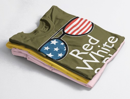 Red, White & Blue Independence T-Shirt, American Flag Tee, Patriot Shirt, Freedom Tshirt, Fourth Of July Tee - Image 4