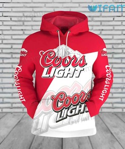 Red White Coors All Over Print 3D Hoodie for Beer Lovers