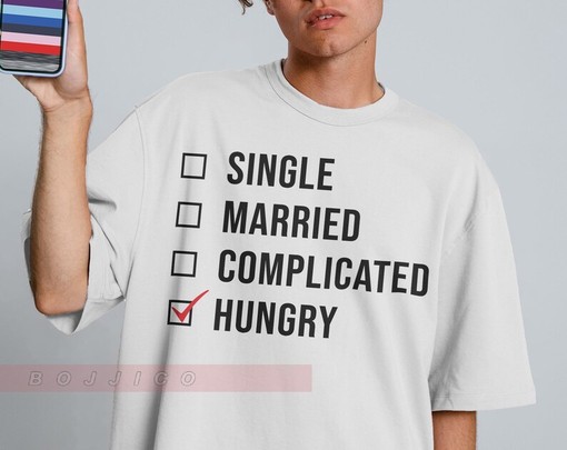Relationship Status Unisex Tee, Entanglement Shirt, Waiting For a Miracle T-Shirt, Married Divorced Shirt - Image 2