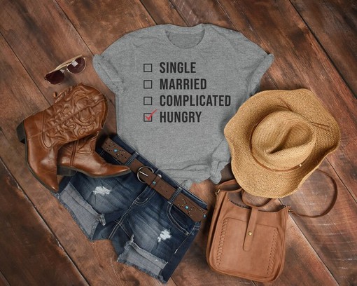 Relationship Status Unisex Tee, Entanglement Shirt, Waiting For a Miracle T-Shirt, Married Divorced Shirt - Image 3