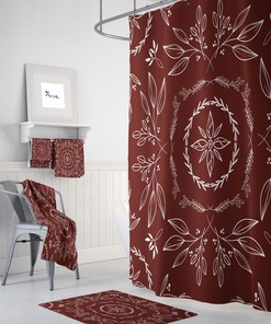Relaxing Farmhouse Floral Shower Curtain for Serene Atmosphere in Your Bathroom