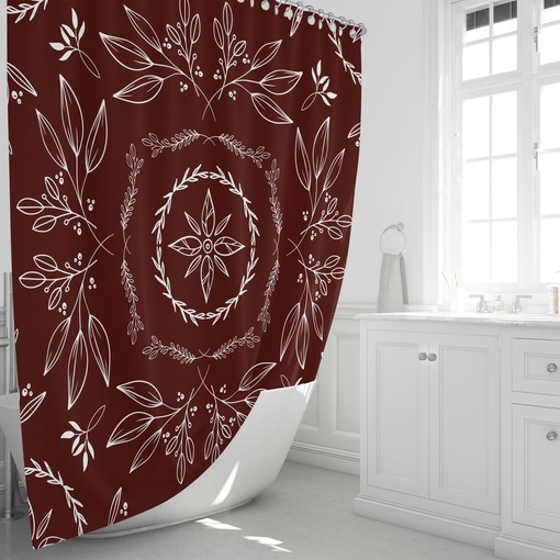 Relaxing Farmhouse Floral Shower Curtain for Serene Atmosphere in Your Bathroom - Image 2