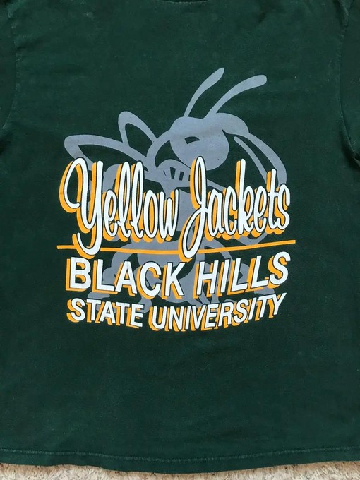 Relive Black Hills State with Vintage Style American Football Apparel - Image 2