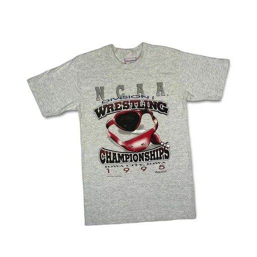 Remember Ncaa Division 1 Wrestling Championships 1995 Iowa with Vintage Style American Football Apparel