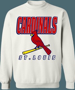Rep Your Love for Baseball with this St.Louis Cardinals Vintage MLB Crewneck Sweatshirt Hoodie