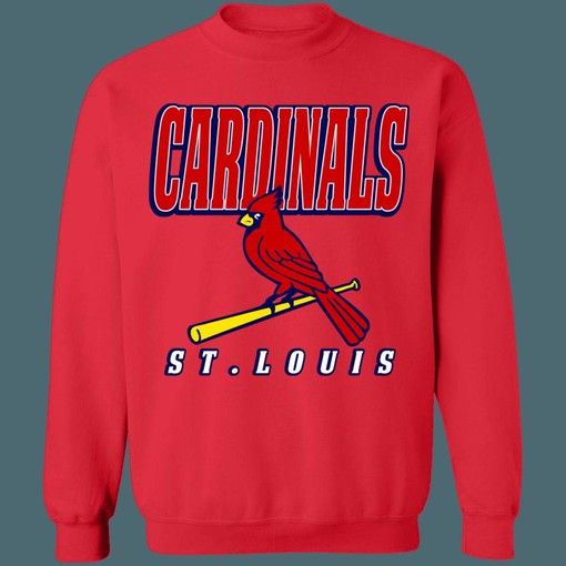 Rep Your Love for Baseball with this St.Louis Cardinals Vintage MLB Crewneck Sweatshirt Hoodie - Image 2