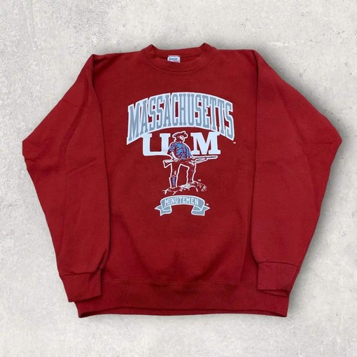 Represent Massachusetts Minutemen with Vintage Style American Football Shirts and Hoodies