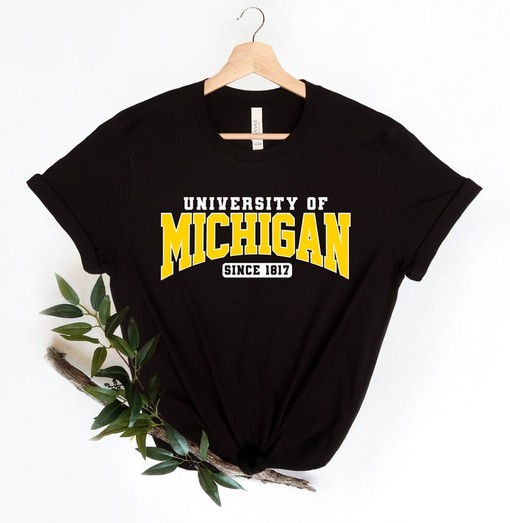 Represent Michigan with a University of Michigan Shirt or Michigan State University Sweatshirt