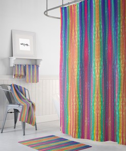 Restroom Shower Curtain Boho Maximalist Bathroom Decor