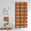 Retro 70s Bathroom Set, Shower Curtains & Towels, Waffle Weave Spa Wrap