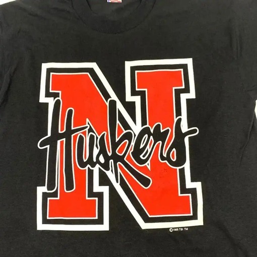 Retro 90s Nebraska Cornhuskers T-Shirt, Sweatshirt & Hoodie - Football Sports Gifts - Image 2