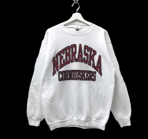 Retro 90s Nebraska Cornhuskers University Sweatshirt, Tee & Hoodie - Lincoln Edition