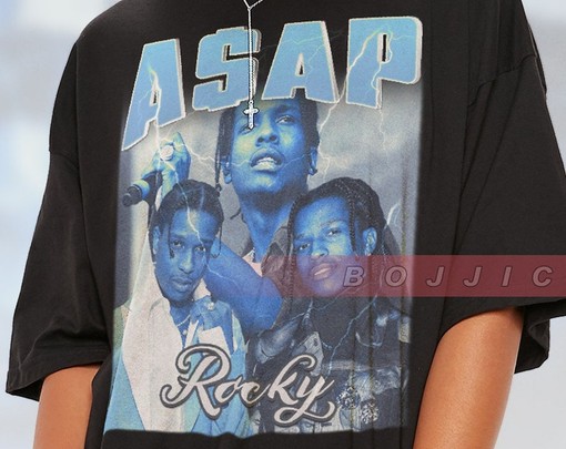 Retro ASAP ROCKY Homage Shirt - Vintage Movie Shirts for Men Who Love Asap Rocky - Image 2