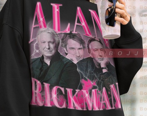 Retro Alan Rickman Sweatshirt, Die Hard Homage Hoodie, Nakatomi Plaza and Bruce Willis Shirt - Image 3