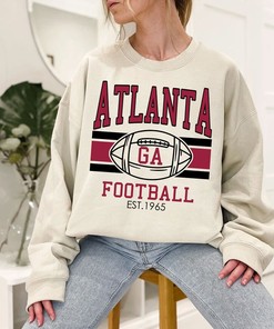 Retro Atlanta Football Shirt for NFL Fans with NCAA Shirts for Men and Women and Vintage NCAA Shirts