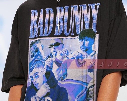 Retro Bad Bunny Ransom Style Vintage Shirt - Funny Movie Shirts for Fans of Bad Bunny - Image 2