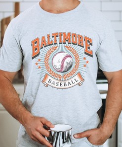 Retro Baltimore Baseball Tee, Vintage Style for Orioles Fans