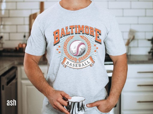 Retro Baltimore Baseball Tee, Vintage Style for Orioles Fans
