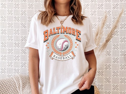 Retro Baltimore Baseball Tee, Vintage Style for Orioles Fans - Image 2