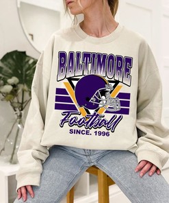 Retro Baltimore Football Team Sweatshirt, Vintage NFL Shirt for Fans