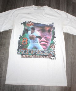 Retro Baltimore Orioles Logo Tee Featuring Cal Ripken Jr. for Fans