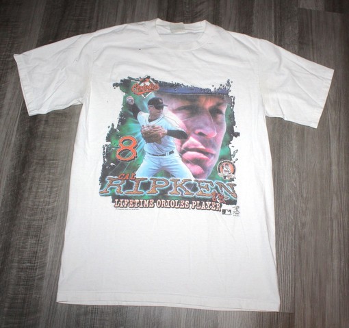 Retro Baltimore Orioles Logo Tee Featuring Cal Ripken Jr. for Fans