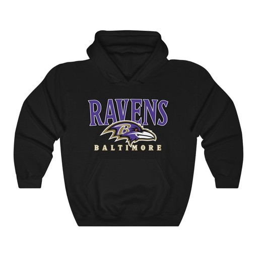 Retro Baltimore Ravens NFL Unisex Hoodie Sweatshirt Sport Shirt