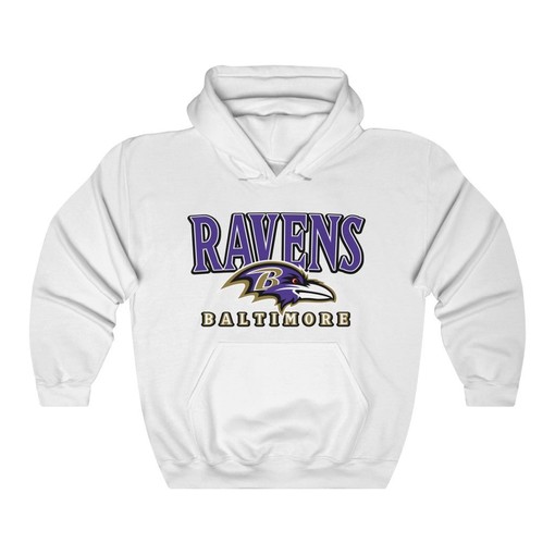Retro Baltimore Ravens NFL Unisex Hoodie Sweatshirt Sport Shirt - Image 2