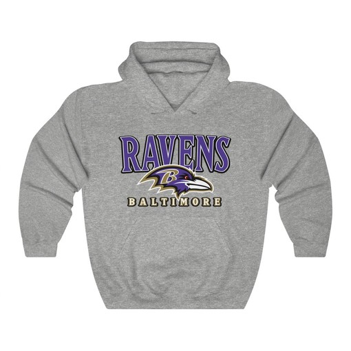 Retro Baltimore Ravens NFL Unisex Hoodie Sweatshirt Sport Shirt - Image 4