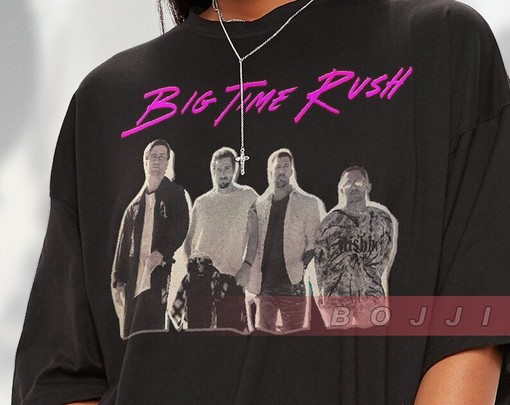 Retro Big Time Rush Tee Shirt, BTR Rush Tour 2022 Shirt, Vintage Big Time Rush Forever Tour Shirt for Movie Fans - Image 2
